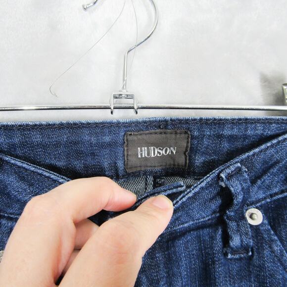 Hudson Jeans Womens 28 Bacara Straight Flood Cuff Stretch Denim PSMO Pockets - Picture 4 of 16